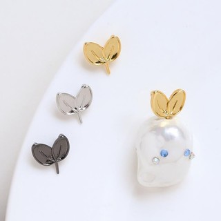 Mạ Đồng Thật Màu Vàng Bảo Quản Lá Tai Một Piao Tự Chế Baroque DIY Handmade Trang Sức Pin Phụ Kiện