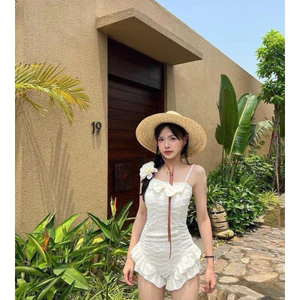Set bộ đồ bơi bikini áo tắm liền thân 2 dây có đệm ngực sexy gợi cảm phong cách Hàn MT33 BKN48