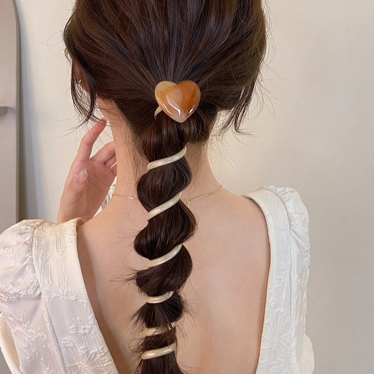 Dây điện thoại trái tim Vòng tóc đuôi ngựa Dây buộc tóc