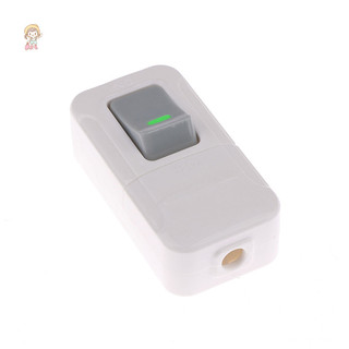 TWE Trắng BẬT TẮT Nút Nhấn Bàn Đèn Led Trực Tuyến Điều Khiển Giữa Cab Đầu Giường Điện 6A 250V VN