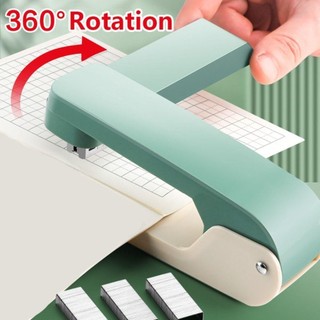 Máy bấm MEGOCE, Máy bấm kim dài không dễ dàng quay 360 độ, Máy bấm đa chức năng hạng nặng di động 24 / 6 Kim bấm hạng nặng Văn phòng trường học