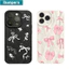ibumpers Ốp lưng iphone cute coquette nơ in hình nhám Ốp điện thoại mỏng silicone mềm chống bẩn chống sốc cho Iphone 15 14 12 13 11 pro max IP 7 8 plus Iphon x xr xs max