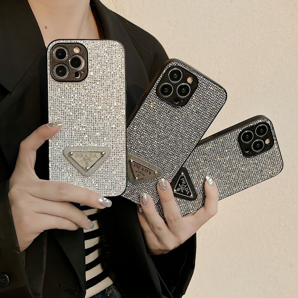 Ốp Lưng Cho Samsung S10 S20 S21 S22 S23 S24 S25 S26 PLUS S24FE S25FE S23FE S26U S24U S22U S23U S25U Phong Cách Retro Cổ Điển Lấp Lánh Thủ Công Vỏ Điện Thoại Sang Trọng Chống Sốc