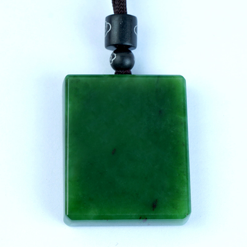 Mặt dây chuyền Jasper An toàn Không có vấn đề Mặt dây chuyền nữ Spinach Green Jade Mặt dây chuyền