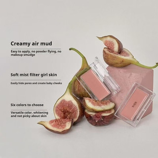 Kem má hồng một màu Bbia Bbia Bbia ❈ ❈ ❈ ❈ Màu mở rộng mới Màu xám hồng Blush Highlighter Trang điểm mặt ba trong một Blush