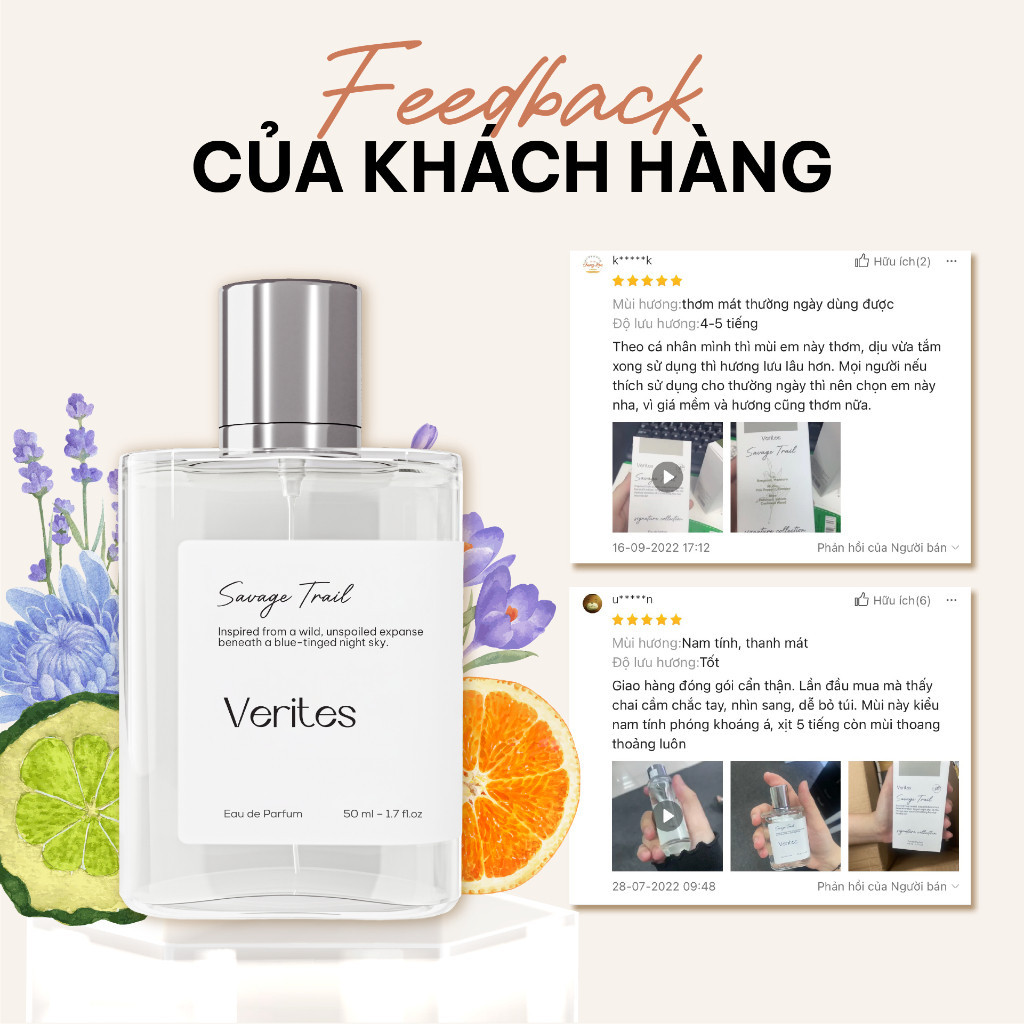 Ảnh Nước hoa Nam VERITES Savage Trail Mạnh mẽ, Lịch lãm, Nam tính - 50ml 2