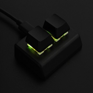 2 Phím Bàn Phím Lập Trình Macro RGB Bàn Phím Mini Chơi Game Vẽ Công Tắc Đỏ Bàn Phím Tùy Chỉnh OSU Bàn Phím Chơi Game, Đen