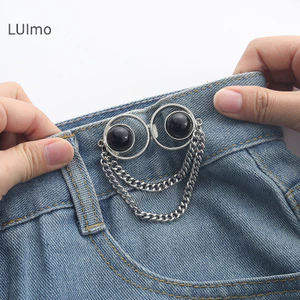 Luimo Ngọc Trai sel Khóa Eo Thắt Lưng Khóa Không May Có Thể Tháo Rời Quần Jean Kẹp Dành Cho Nữ Bé Gái Quần Áo Phụ Kiện SBS