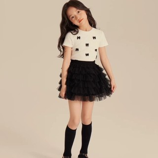 A81-[tomnaukids] Áo thun cộc tay đính nơ cho bé gái size từ 8-30Kg