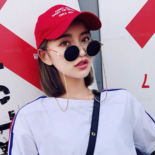 Kính Mát Tròn Retro Nam Hip Hop Punk Kính Mát Kim Loại Dành Cho Nữ Bảo Vệ Chống Tia UV