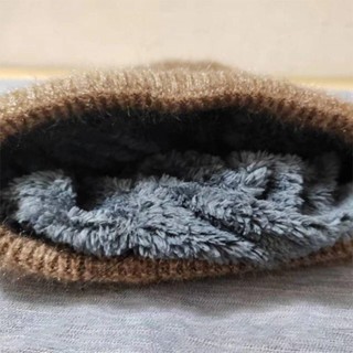 Bộ mũ khăn quàng cổ JKDESIGN, Sợi len dệt kim Mũ mùa đông nữ, Khăn quàng cổ ấm áp thời trang chống gió sang trọng dày mẹ Beanies ngoài trời
