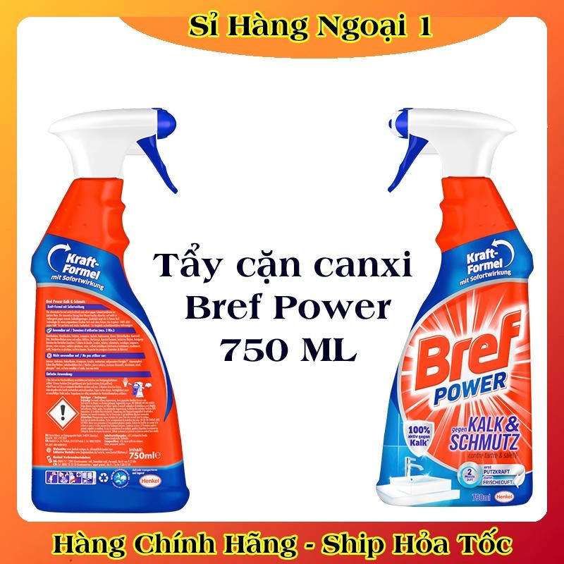 Bình Xịt Tẩy Rửa Đa Năng Bref Power 750ml - Tẩy Bếp, Tẩy dầu mỡ, Inox, Diệt khuẩn 99.9% -Hàng Nội Địa Đức