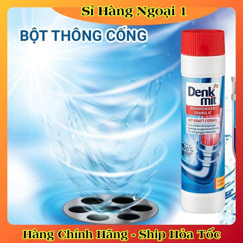 Bột thông cống DENKMIT 600gr - Thông tắc cống chậu rửa bát, bồn rửa mặt, nhà vệ sinh