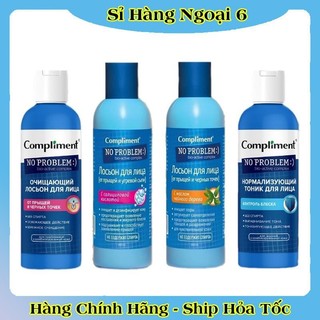 [DATE MỚI] Toner BHA Compliment No Problem làm sạch sâu, kiềm dầu, giảm mụn, mờ thâm 200ml của Nga