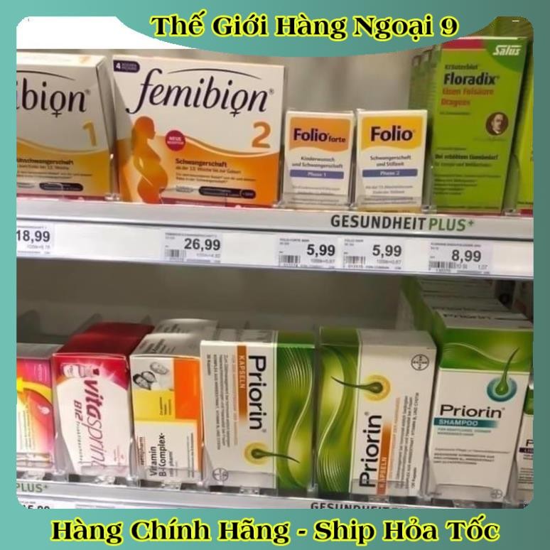 Dầu gội Priorin giúp mọc tóc dành cho tóc rụng yếu và mỏng - Nội địa Đức Đủ Bill