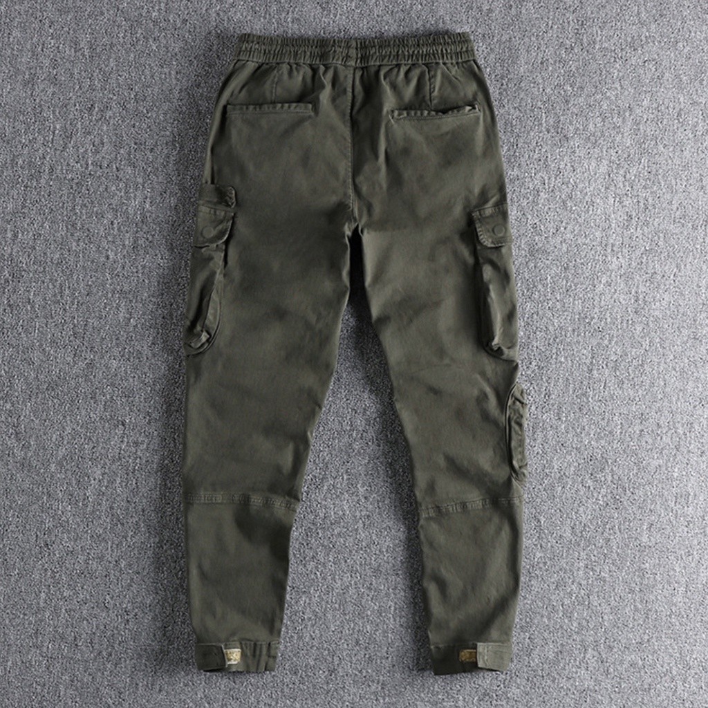 Quần jogger phong cách Retro co giãn