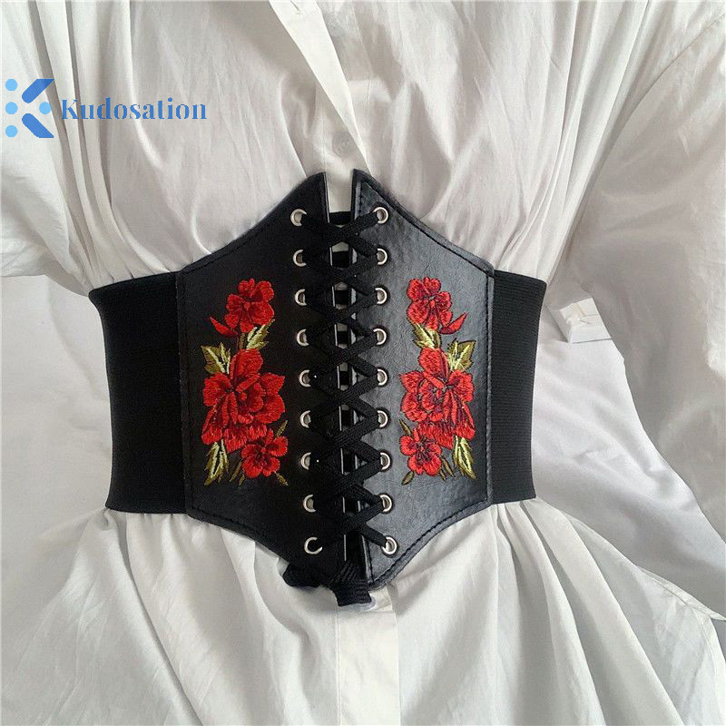 Kudosation Đen Body Shapewear Nữ Gothic Quần Áo Underbust Eo Cincher Huấn Luyện Da Pu Co Giãn Gợi Cảm Cô Dâu Áo Liền Quần Và Bustiers Đẹp