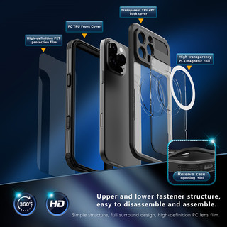ốp lưng 16 promax chống nước IP68 Waterproof Shockproof Magnetic Case For iPhone 16 Pro Max Plus Cover Diving Underwater Swim Outdoor Sports
