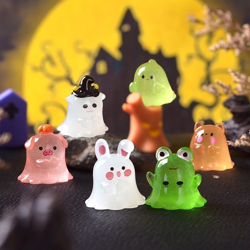 [Đặc sắc] Đồ trang trí dạ quang Halloween - Trang trí nội thất phong cảnh vi mô - Đạo cụ khí quyển lễ hội ma - Tượng nhựa phát sáng - Trang trí xe hơi bằng nhựa hoạt hình