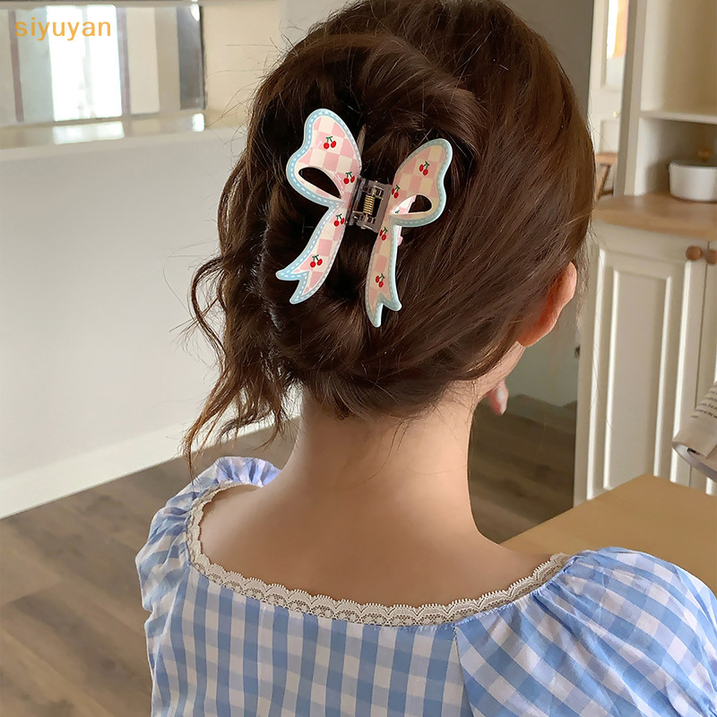 Siyuyan Thời Trang Ngoài Hành Tinh Hoa Nơ Tóc Vuốt Đơn Giản Đa Năng Kẹp Tóc Cho Nữ Cô Gái Ngọt Kẹp Phụ Kiện Tóc Quà Tặng VN