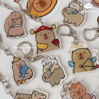 Dễ Thương Capybara Móc Khóa Hoạt Hình Đáng Yêu Schoolbag - Xưởng Én decor
