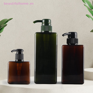 [Beautifulhome] Dầu gội vuông có thể đổ lại Sữa tắm Chai rỗng có bơm Dầu gội Dầu xả Máy rửa toàn thân cho phòng tắm khách sạn [làm đẹp]