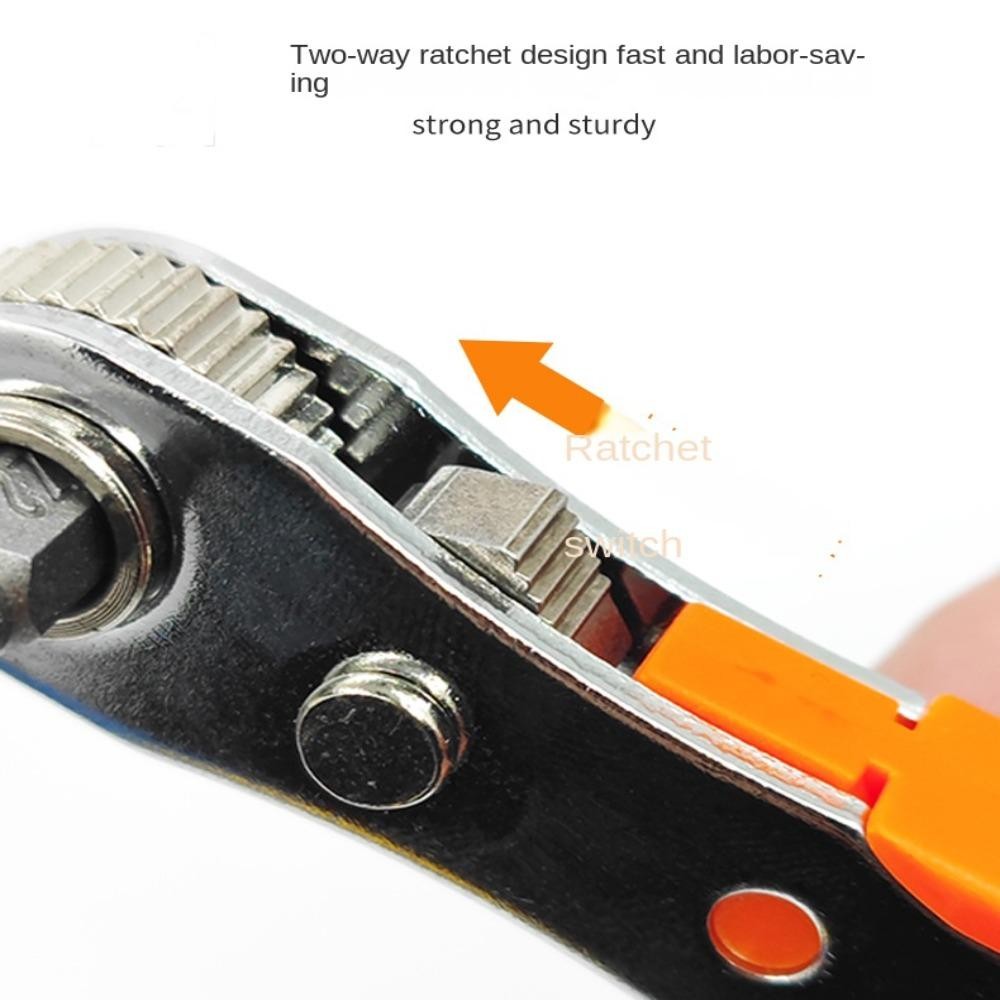 Tua vít Ratchet SAIA, Tua vít hai chiều không gian nhỏ Mini, Cờ lê xoay 36 răng bền hình chữ L Nhà
