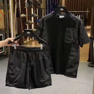 Đồ bộ thể thao nam chất vải cotton sợi dứa thấm hút mồ hôi kiểu dáng Slimfit cổ tròn siêu đẹp B04