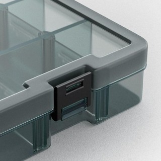 Hộp các bộ phận dụng cụ bằng nhựa POCKETN, Phụ kiện mũi khoan dày Hộp lưu trữ vít, Lưới có thể tháo rời Lưới phân loại Mini đa chức năng trong suốt