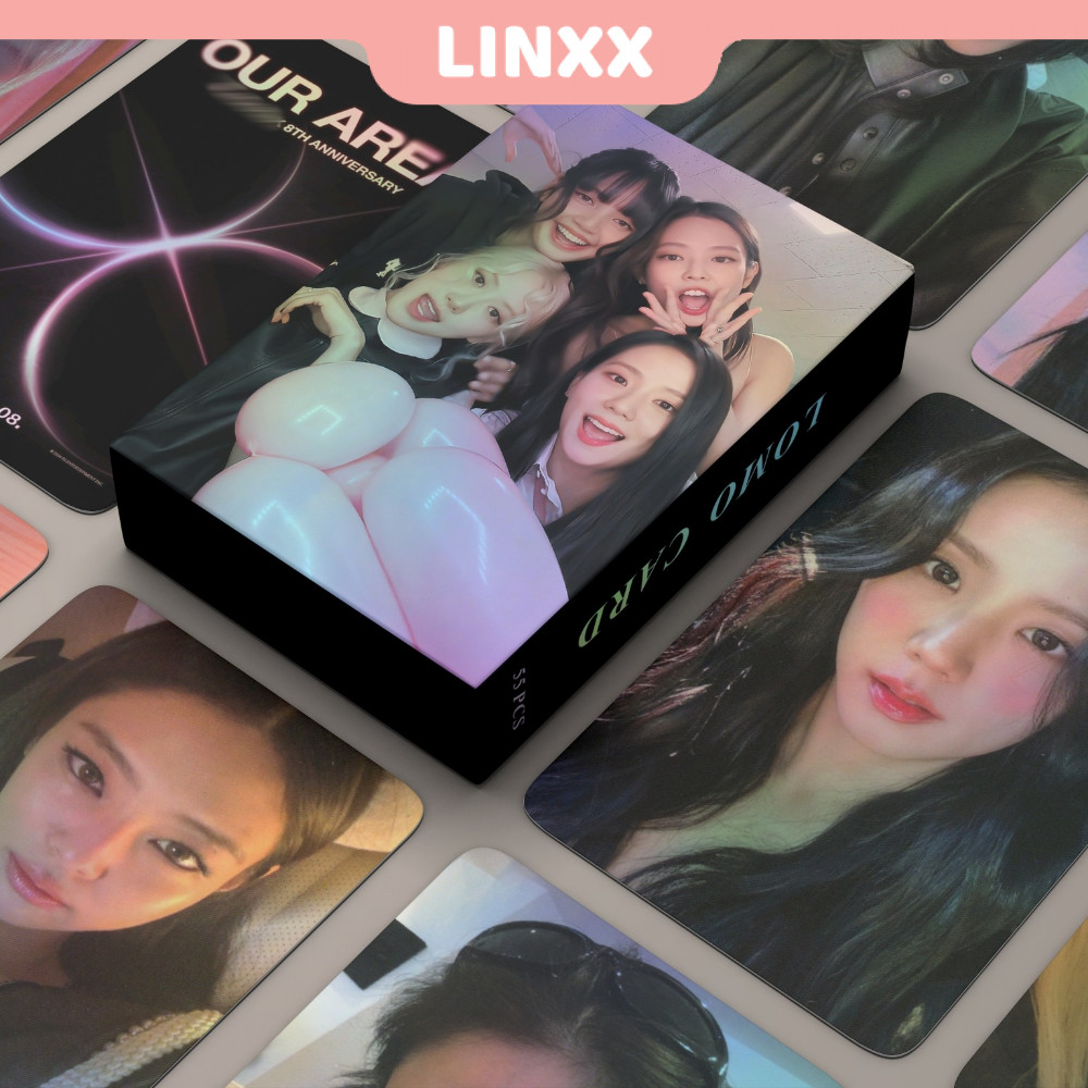 Linxx 55 Chiếc BlackPink 8TH Thẻ Laser Holographic Kpop Photocards Dòng ...