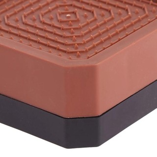 METALWRK 1 / 4 Miếng Bảo Vệ Chân Ghế, Miếng Lót Chân Bàn Vuông Chống Thấm Nước, Đệm Tăng Áp Chống Trơn Trượt Chiều Cao Mở Rộng Chân Đồ Nội Thất Đệm