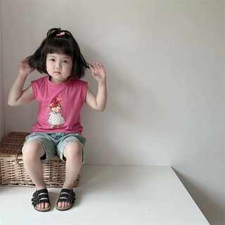 S188- Set áo thun ba lỗ phối quần short đùi cho bé gái size từ 10-30Kg