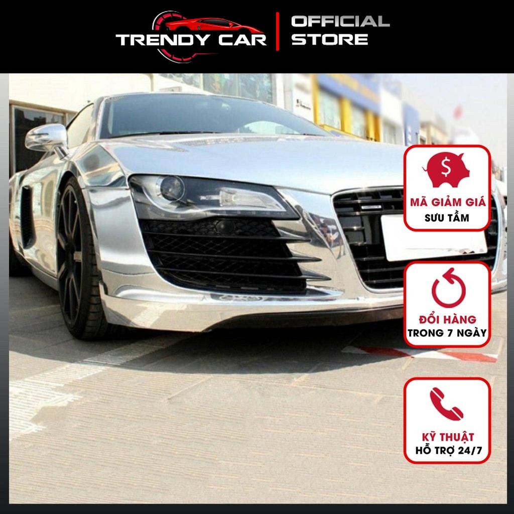 Decal Bạc chrome Wrap xe Ô tô, Xe máy Chrome Mirror Vinyl Wrap Film Car ...