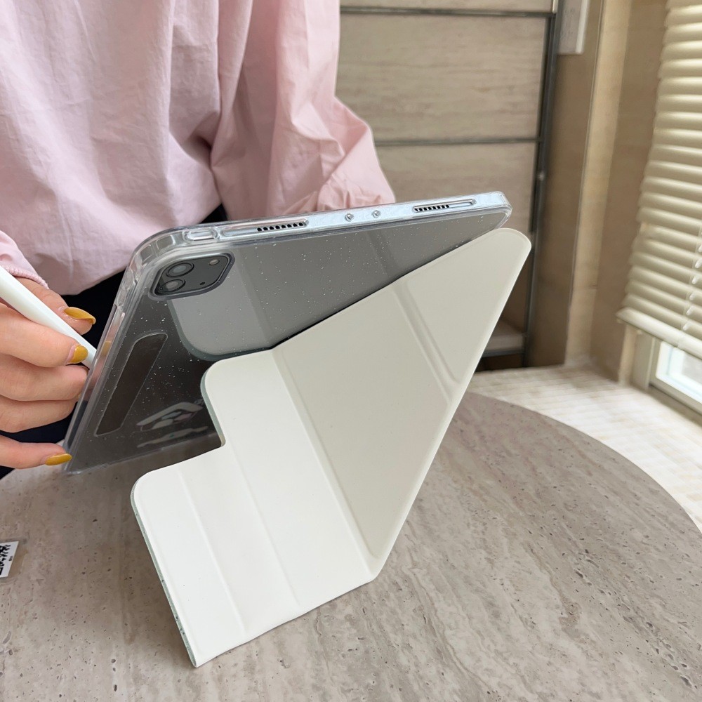 Vỏ Có Thể Tháo Rời Cho Mini6 Mini7 IPad 5 6 7 8 9 10th Air2 Air3 Air4 Air5 Air6 10.9 "Pro10.5 Pro11 Pro12,9 2018 A16 Air M2 Pro M4 11 13 2024 Vỏ Da Tuya Puppies Họa Tiết
