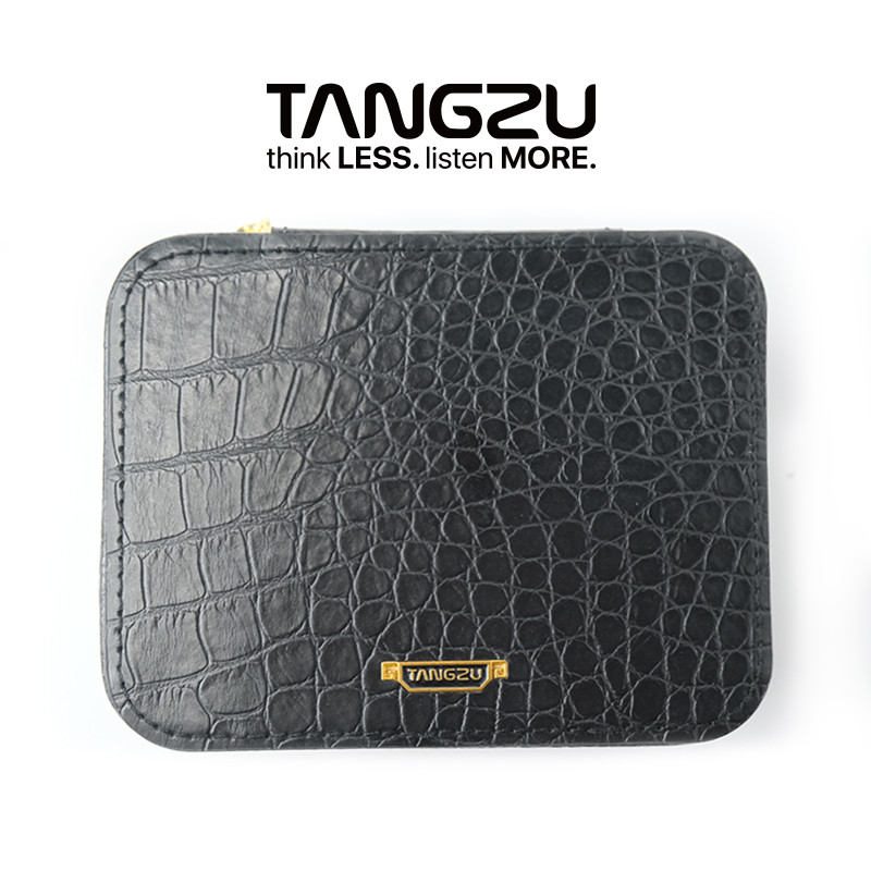 Tangzu Túi đựng tai nghe màu đen MAX HIFI Hộp đựng phụ kiện lưu trữ cho IEMs Bộ điều hợp âm thanh Đầu tai và cáp Bajie Xuânwu Cổng