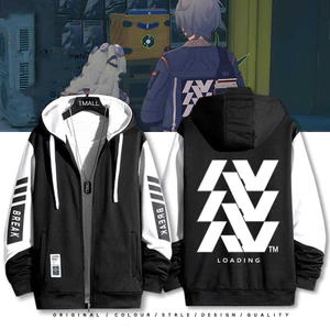 GN Zenless Zone Zero Ngẫu Nhiên Chơi Áo Wise Dây Kéo Áo Khoác Áo cardigan Áo Len Unisex Dài Tay Top Cosplay NG