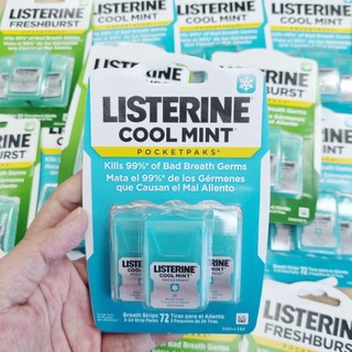 Xịt Thơm Miệng Listerine 24 miếng - Kẹo lá ngậm thơm miệng Cool Mint / Fresh