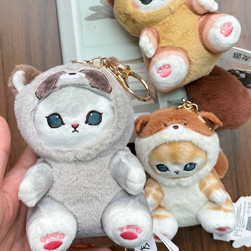Mofusand Mèo Búp Bê Dễ Thương Kawaii Móc Khóa Mặt Dây Chuyền Mô Hình Bộ Sưu Tập Để Bàn Trang Trí Đồ Chơi Bé Gái Búp Bê Sinh Nhật
