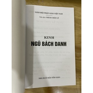Sách - Kinh Ngũ Bách Danh ( bìa mềm) - HT Thích Chân Lý