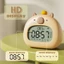 Đồng hồ LED CHEESELY, Phim hoạt hình có đồng hồ báo thức có thể sạc lại, Đèn bàn sáng tạo Capybara đầu giường