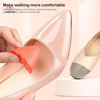 Hwetr 1 Cặp Cao Gót Mũi Cắm Giày Chèn Giày Lớn Mũi Trước Đệm Giảm Đau Bảo Vệ Giày Phụ Kiện Mới