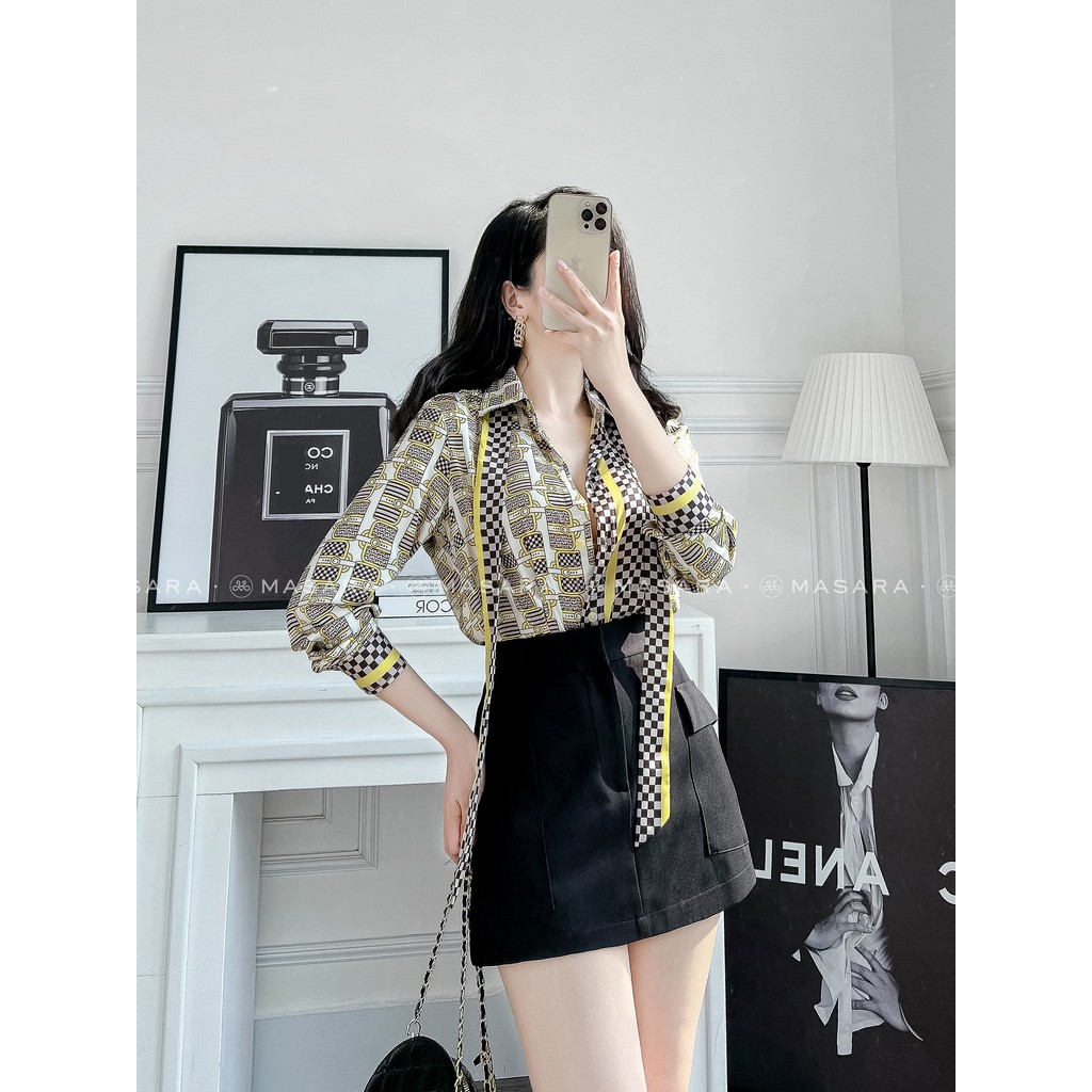 ÁO SƠ MI HỌA TIẾT YELLOW BAG - DÂY NƠ