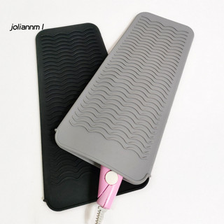 [Jm] Vỏ bọc cách nhiệt bằng sắt uốn chống trượt Vỏ sắt uốn silicon Thảm chịu nhiệt chống trượt cho dụng cụ làm tóc Vỏ cách nhiệt bằng silicon cho máy duỗi uốn cong