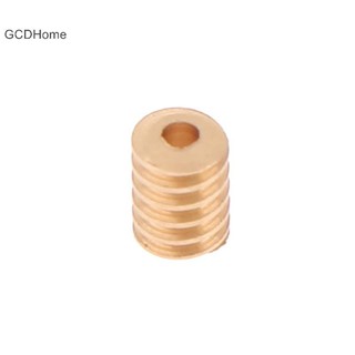 Gcdhome 1: 87 Modulus 0.2 15T Micro Brass Turbine Giun Tĩnh Thay Đổi Lỗ Bánh Răng Đường Kính 0.8mm / 1mm Giảm Bánh Răng Trục Kết Nối HOT
