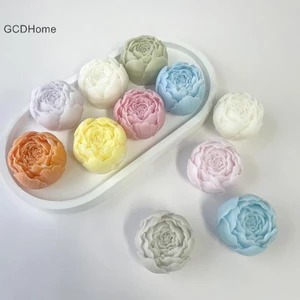 Gcdhome 3D Hoa Hồng Khuôn Silicon Hoa Mẫu Đơn Khuôn Thạch Cao Xà Phòng Nhựa Sinh Nhật Đám Cưới Quà Tặng Trang Trí Nhà HOT