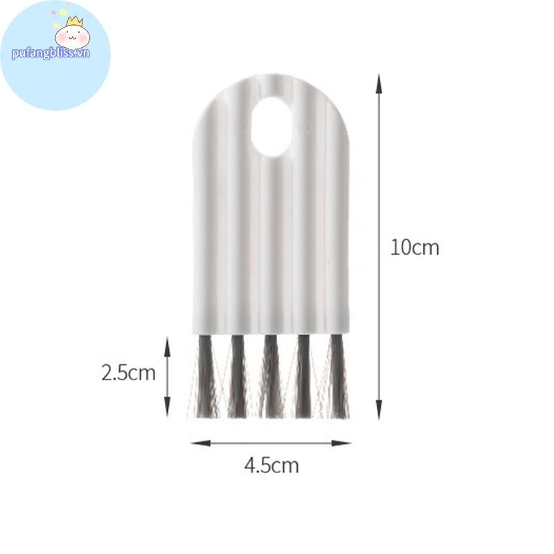 Pufangbliss al Cup Nắp Bàn Chải Crevice Dụng Cụ Vệ Sinh Tiện Ích Để Vệ Sinh Nhà Tay Cầm Cong Bàn Chải Vệ Sinh VN