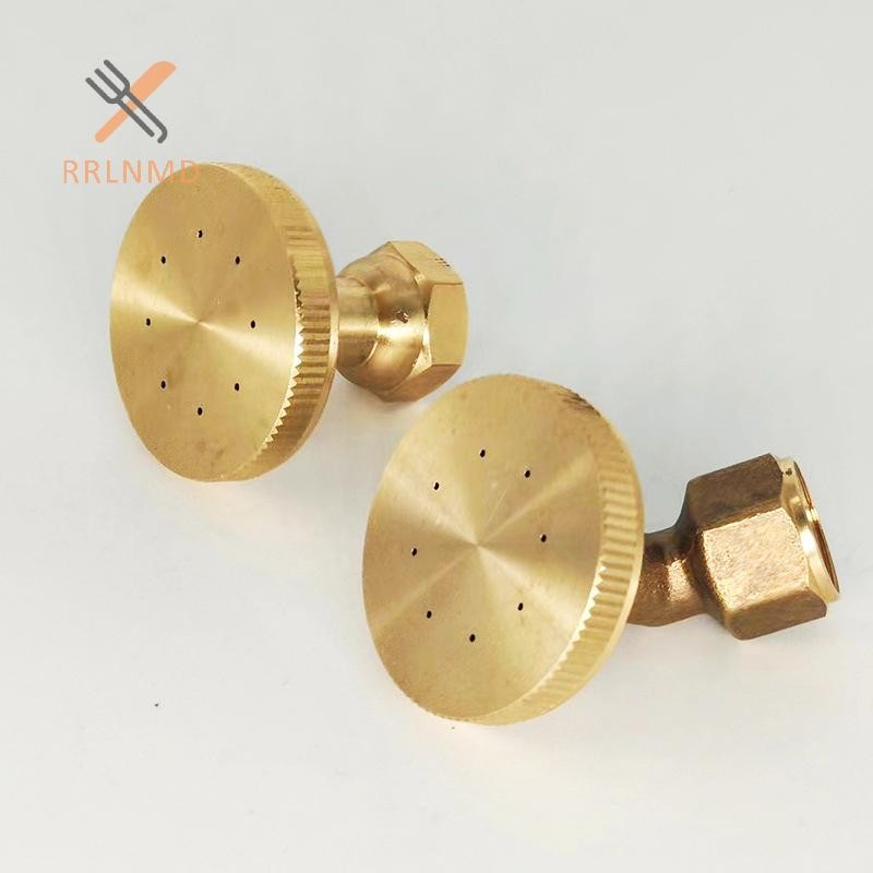 Rrlnmd er Hệ Thống Tưới 8 Lỗ Đồng Vàng Đầu Tưới Vườn Áp Lực Cao Chống Gió Thẳng Cong Atomizing Vòi Phun MỚI