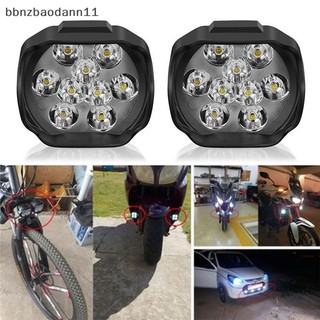 [Bbnzdd] Đèn Pha Xe Máy 9 LED 6W DC12V Điểm Siêu Sáng Trắng Đèn Làm Việc Xe Đạp BVAH