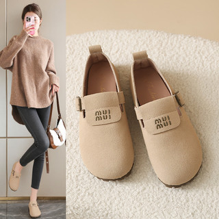 Giày Nữ Mới Hàng Sẵn Có Giày Đậu Hà Lan Giày Lười Giày Văn Phòng Tại Nhà Phong Cách Mới Sang Trọng Giày Nữ Birkenstock Giày Nữ Giày Nữ Đế Bằng Phù Hợp Với Tất Cả Trận Đấu