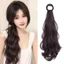 THEGIRL8B Tóc Giả Tổng Hợp Đuôi Ngựa, Tóc Nối Dài Nhẹ Sóng Xoăn Đuôi Ngựa, Phong Cách Hàn Quốc Lông Tơ Tự Nhiên Dây Co Giãn Đuôi Ngựa Tóc Giả Sử Dụng Hàng Ngày